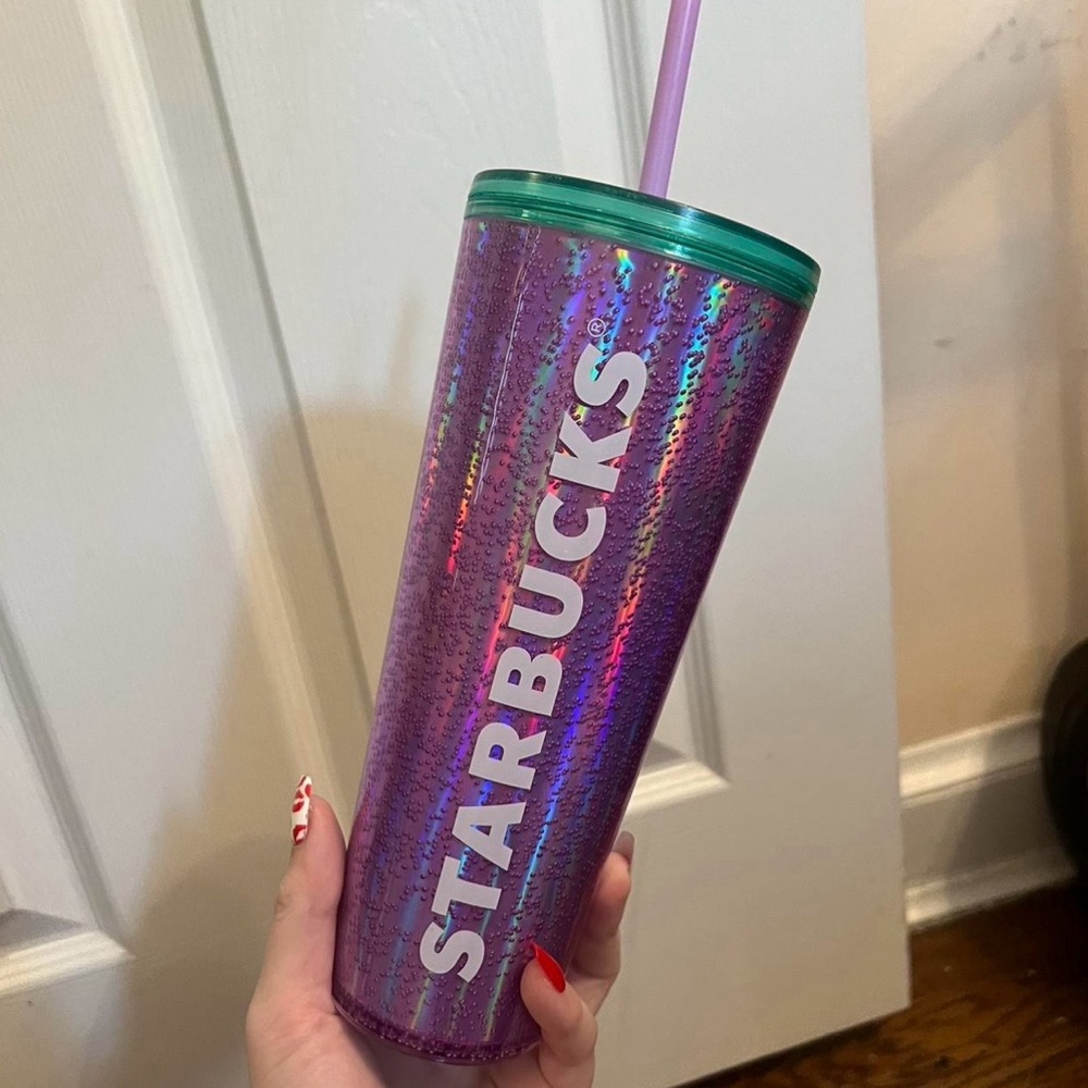 Starbucks Purple Tumbler with Straw